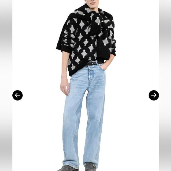 $565 The Kooples Diamond Geo Straight Fit Sweater NWT MEDIUM - Picture 6 of 8